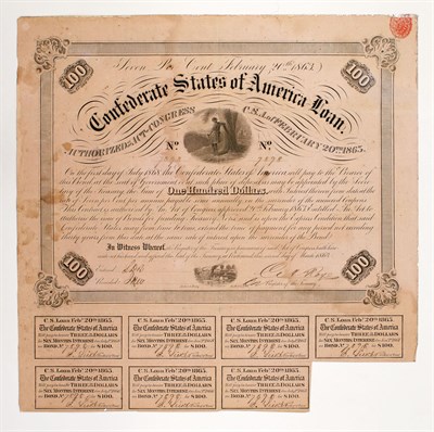 Lot 72 - [CIVIL WAR] Small group of Confederate...