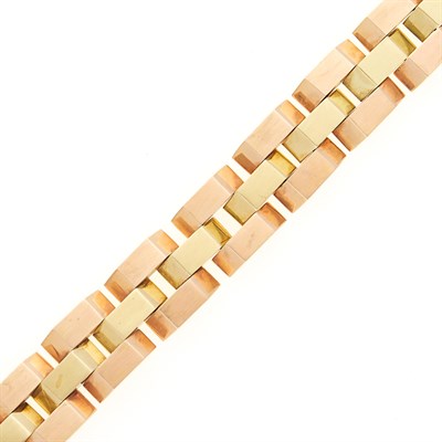 Lot 2134 - Two-Color Gold Bracelet