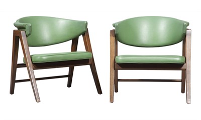 Lot 126 - Pair of Edward Wormley for Dunbar Upholstered...