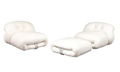 Lot 135 - Pair of Afra and Tobia Scarpa Chromed Metal...