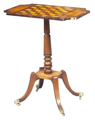 Lot 318 - Regency Style Satinwood and Rosewood Games...