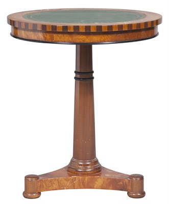 Lot 330 - William IV Style Inlaid Walnut and Mahogany...