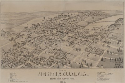 Lot 114 - [FLORIDA] View of Monticello, Fla. County-Seat...