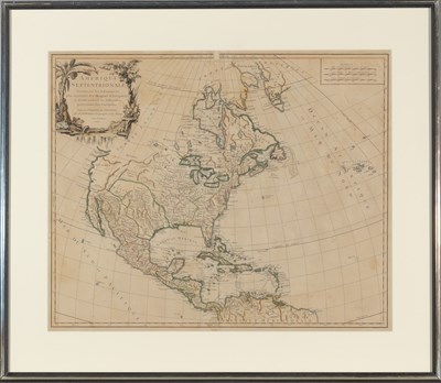 Lot 183 - [MAP-AMERICA] VAUGONDY, ROBERT DE. Amerique...