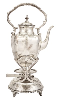 Lot 126 - Mexican Sterling Silver Kettle on Stand 20th...