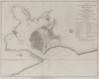 Lot 191 - [MAP-HAVANA] [DEL RIO, JOSE]. Plan of the...