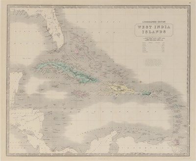 Lot 299 - [MAP-WEST INDIES] JOHNSTON, A. K. West India...