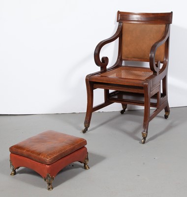 Lot 235 - Regency Mahogany Metamorphic Library Chair