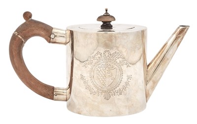 Lot 1204 - George III Sterling Silver Teapot Charles...