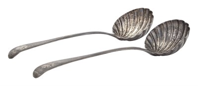 Lot 96 - Pair of George III Sterling Silver Sauce...