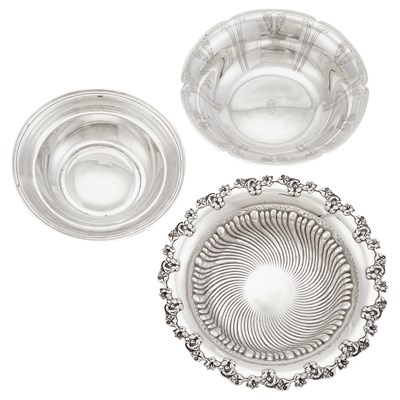 Lot 27 - Three American Sterling Silver Bowls 20th...