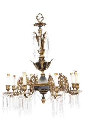 Lot 150 - Empire Style Gilt and Black-Patinated Metal...