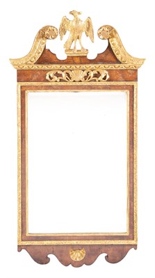 Lot 63 - George II Walnut and Parcel-Gilt Pier Mirror...