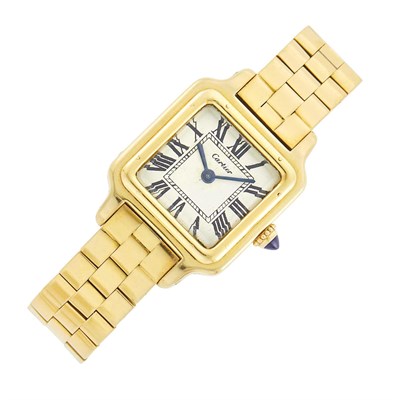 Lot 27 - Cartier Gold Wristwatch, France, European Watch & Clock Co.