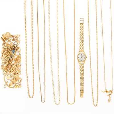 Lot 2322 - Group of Gold, Silver and Metal Jewelry and Fragments