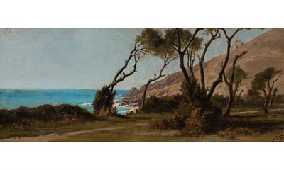 Lot 26 - Elihu Vedder American, 1836-1923 Windswept...