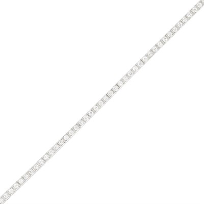 Lot 80 - Platinum and Diamond Bracelet