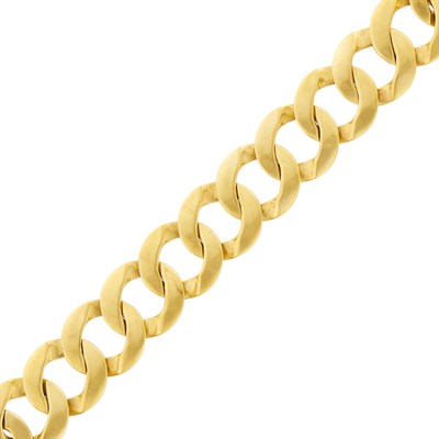 Lot 122 - Gold Curb Link Bracelet