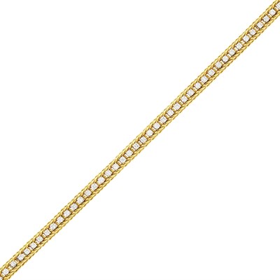Lot 57 - Gold and Diamond Bracelet