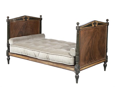 Lot 252 - Directoire Painted and Faux Grain Painted Wood...