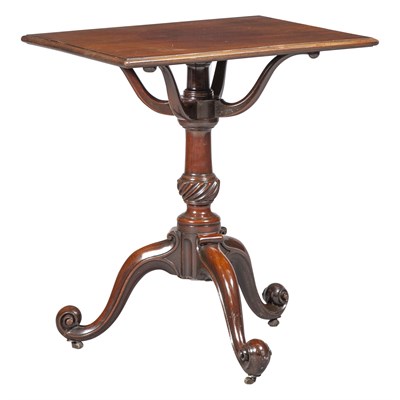 Lot 145 - George III Style Mahogany Tripod Table Height...