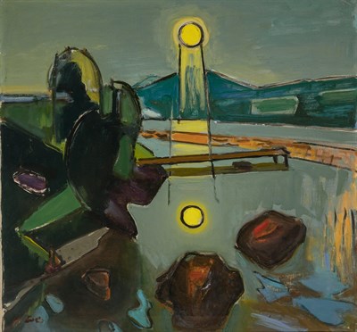 Lot 2126 - Franz Lerch Austrian, 1895-1977 Nightscape...
