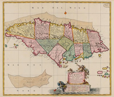 Lot 210 - [MAP-JAMAICA] SCHENK, PET[ER] JR. AND...