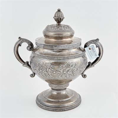 Lot 2 - Silver Waste Bowl with Handles and Loose Cover,...
