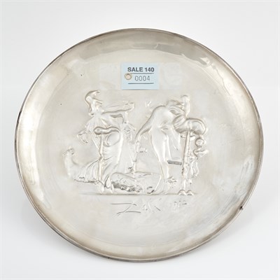 Lot 4 - Silver Lincoln Mint Annual Plate, Dali 1972, 7...
