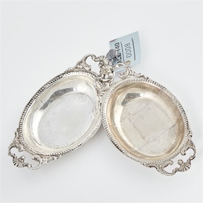 Lot 8 - 2 Silver Condiment Dishes, 2 ozs.
