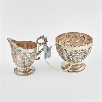 Lot 22 - Silver Sugar Bowl and Creamer, 7 ozs.