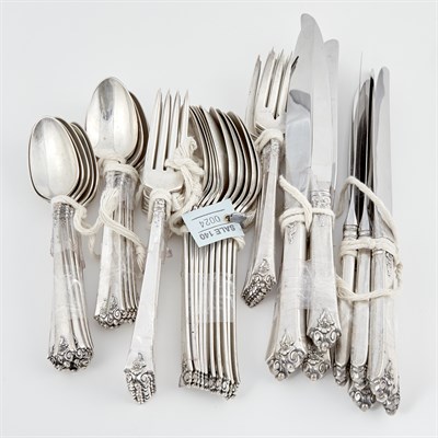 Lot 24 - 47 Pieces of Silverware, 57 ozs., 10 handles