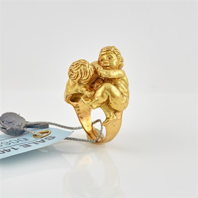 Lot 66 - Gold Ring, 18K 15 dwt.