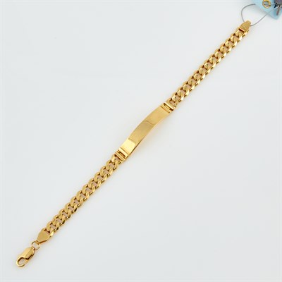 Lot 124 - Gold ID Bracelet, 18K 26 dwt.