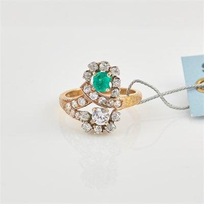 Lot 175 - Diamond and Stone Ring, 21 diamonds about 0.80...