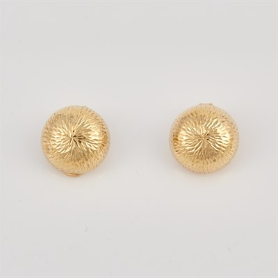 Lot 241 - Two Gold Earrings, 14K 2 dwt.