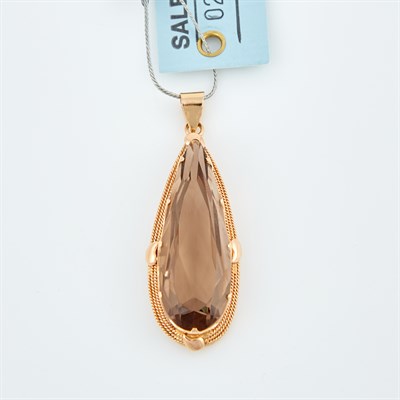 Lot 245 - Gold and Stone Pendant, 14K 8 dwt. all, damaged