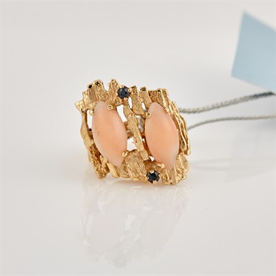 Lot 249 - Gold and Stone Ring, 14K 4 dwt.