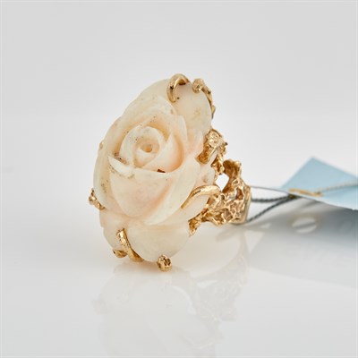 Lot 262 - Gold and Stone Ring, 14K 10 dwt. all