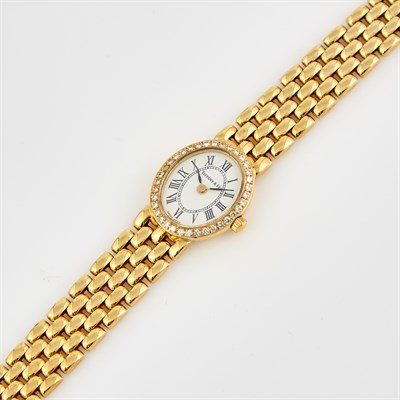 Lot 332 - Ladys Diamond Bracelet Watch, 36 diamonds,...