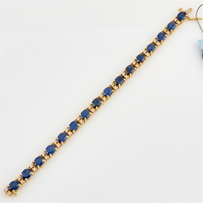 Lot 340 - Diamond and Stone Flexible Bracelet, 32...