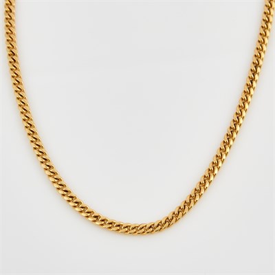Lot 354 - Gold Neck Chain, 18K 38 dwt. with 14K Clasp