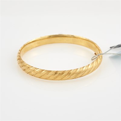 Lot 369 - Gold Rigid Bracelet, 14K 5 dwt.