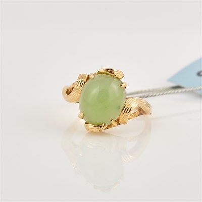 Lot 371 - Gold and Stone Ring, 14K 2 dwt. all
