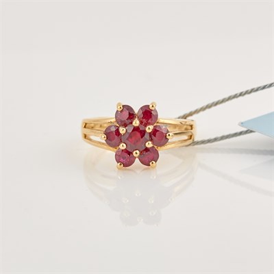 Lot 374 - Gold and Stone Ring, 14K 2 dwt. all