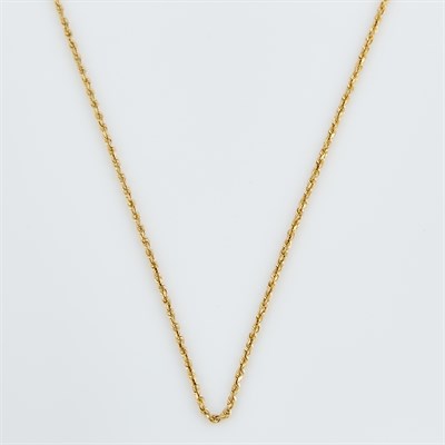 Lot 387 - Gold Necklace, 14K 6 dwt.