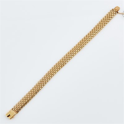 Lot 389 - Gold Flexible Bracelet, 14K 9 dwt.