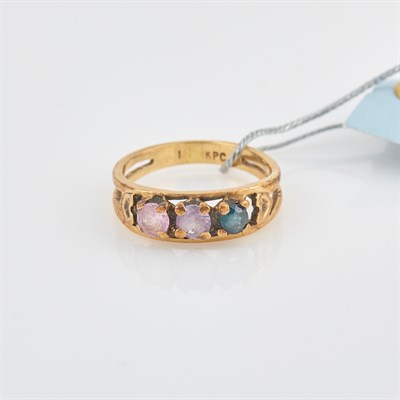 Lot 447 - Gold and Stone Ring, 10K 2 dwt. all