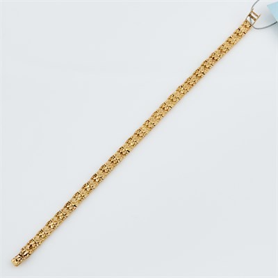 Lot 448 - Gold Flexible Bracelet, 14K 7 dwt.
