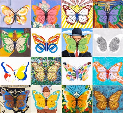 Lot 294 - Paul Giovanopoulos Greek, b. 1939 Butterfly II,...